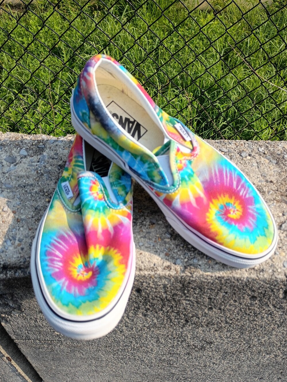PRE-LOVED Tie Dye Spirals VANS